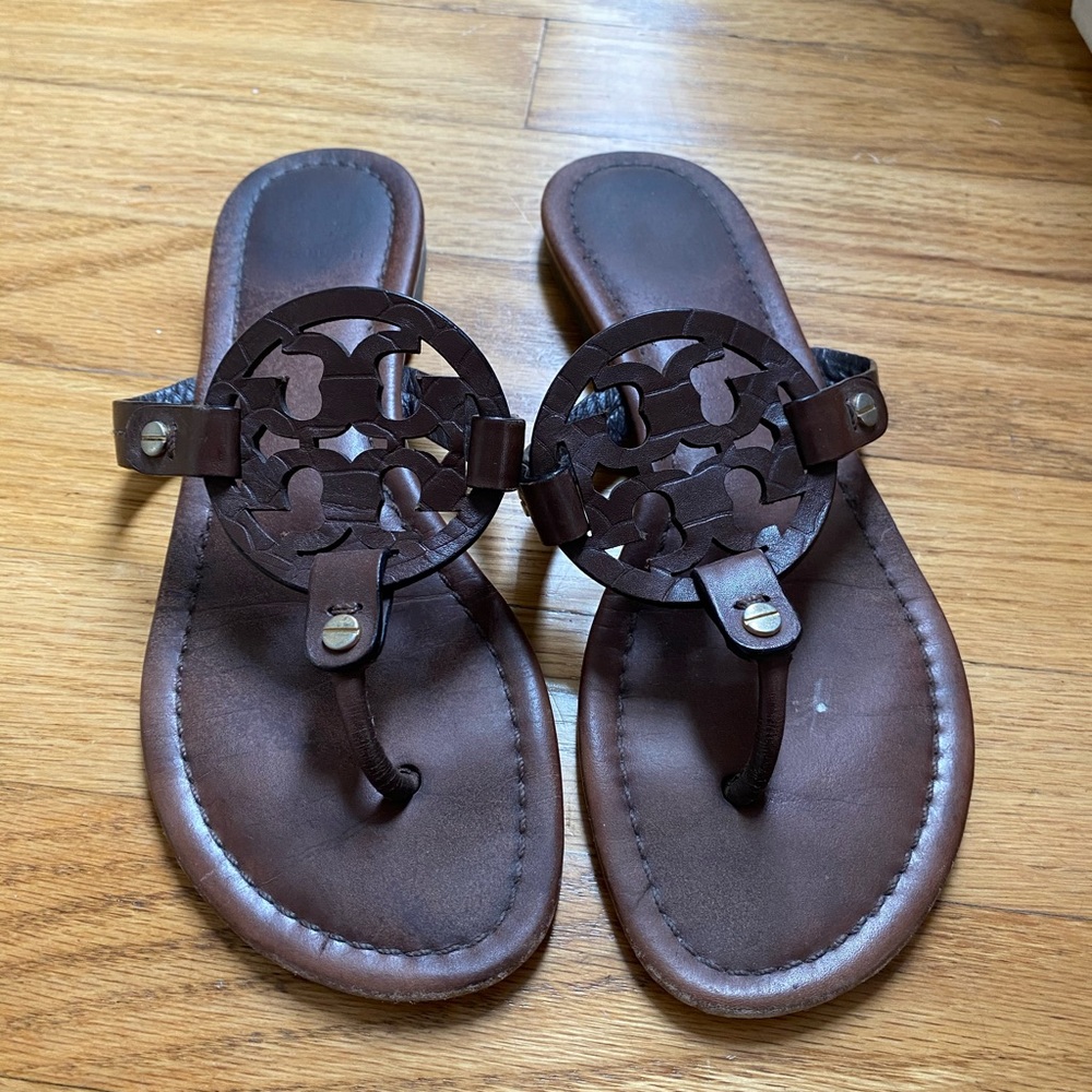 Tory Burch Brown Flip Flops